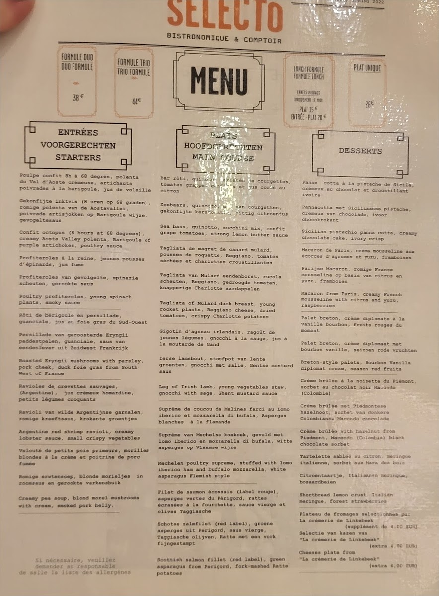 Menu - Le Selecto photo 6